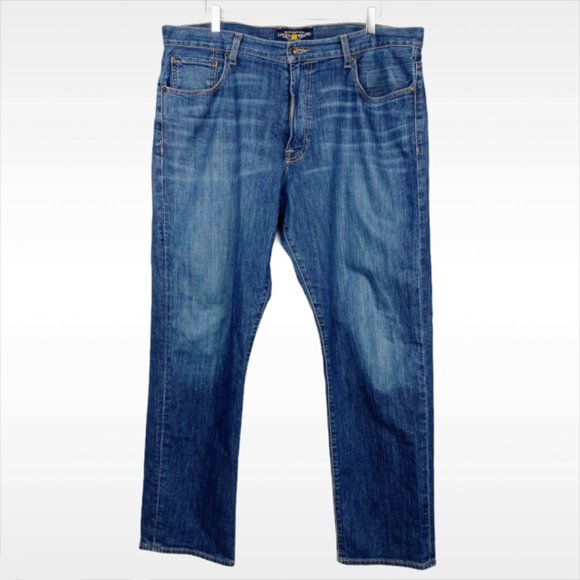 Lucky Brand 481 Relaxed Straight Jeans | 38x32 - Picture 4 of 10